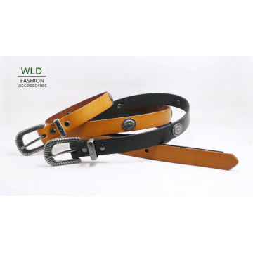 Ceinture en cuir véritable à la main de la Rivet Stud à la mode Lky1162